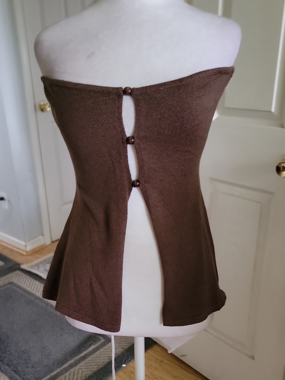 Brown Wide-Leg Jumpsuit - Picture 2 of 9